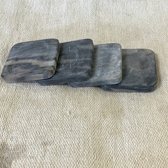 Marble / stone Coasters - set of four - quality / heavy - Picture 11 of 12